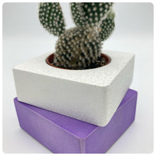 Carica l'immagine nel visualizzatore di Gallery, Vaso Cubo Viola