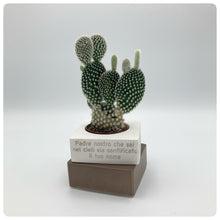 Carica l'immagine nel visualizzatore di Gallery, Vaso Cubo Padre Nostro Tortora