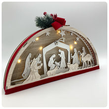 Carica l'immagine nel visualizzatore di Gallery, Presepe Legno Led
