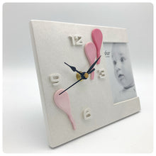 Carica l&#39;immagine nel visualizzatore di Gallery, Orologio Portafoto Palloncini Rosa
